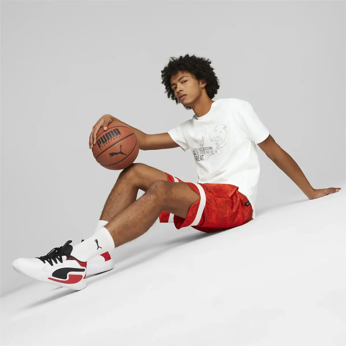 Puma New Era Tee 3 Beyaz Erkek T-Shirt