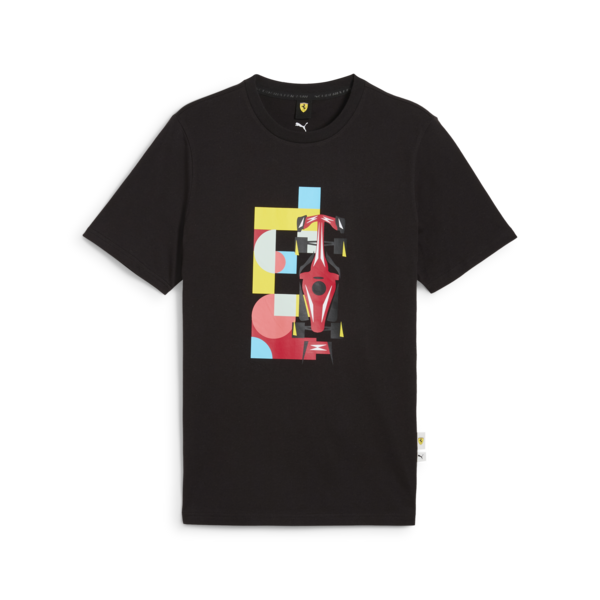 Puma Ferrari Race Graphic Tee 2 Siyah Erkek T-Shirt
