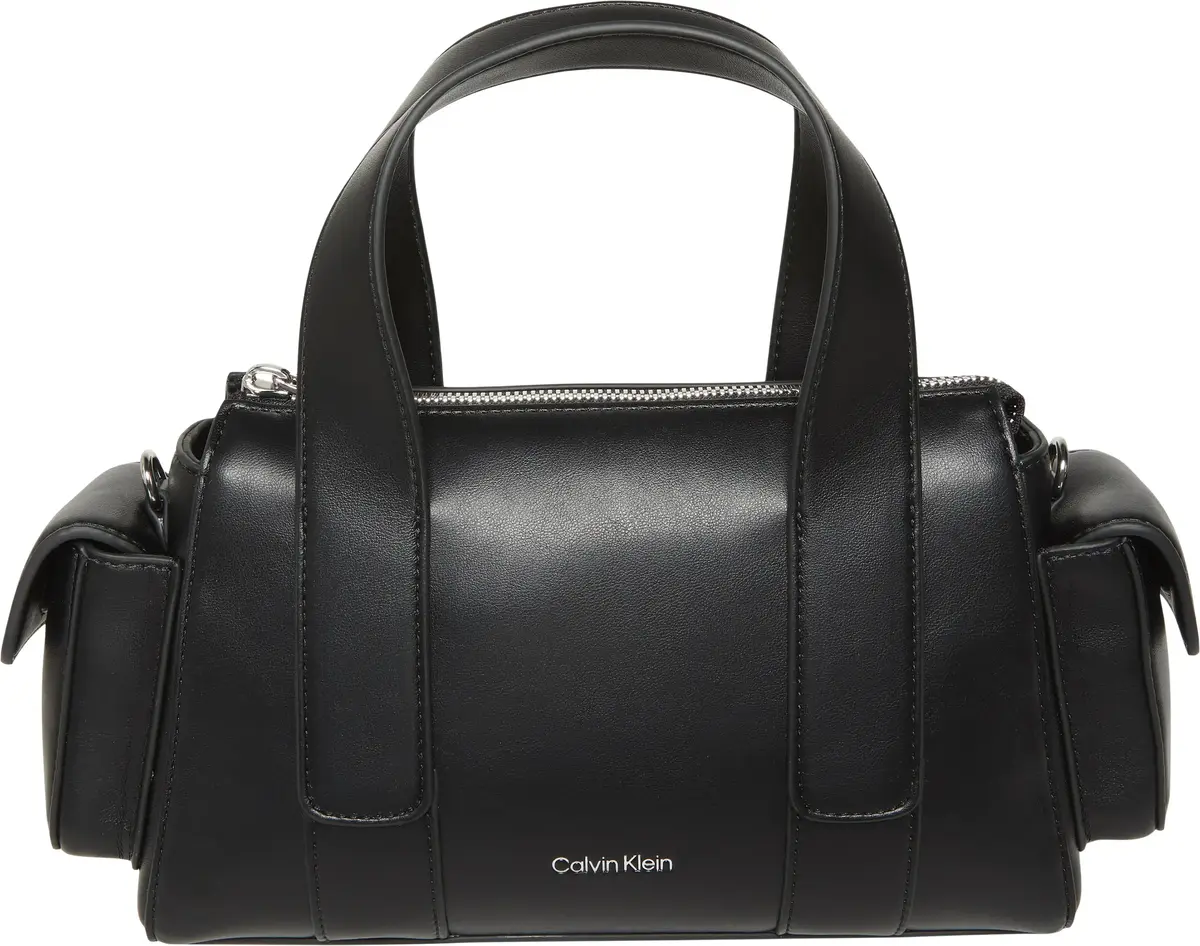 Calvin Klein WEBBING STRAP POCKET BAG Kadın Siyah El Çanta