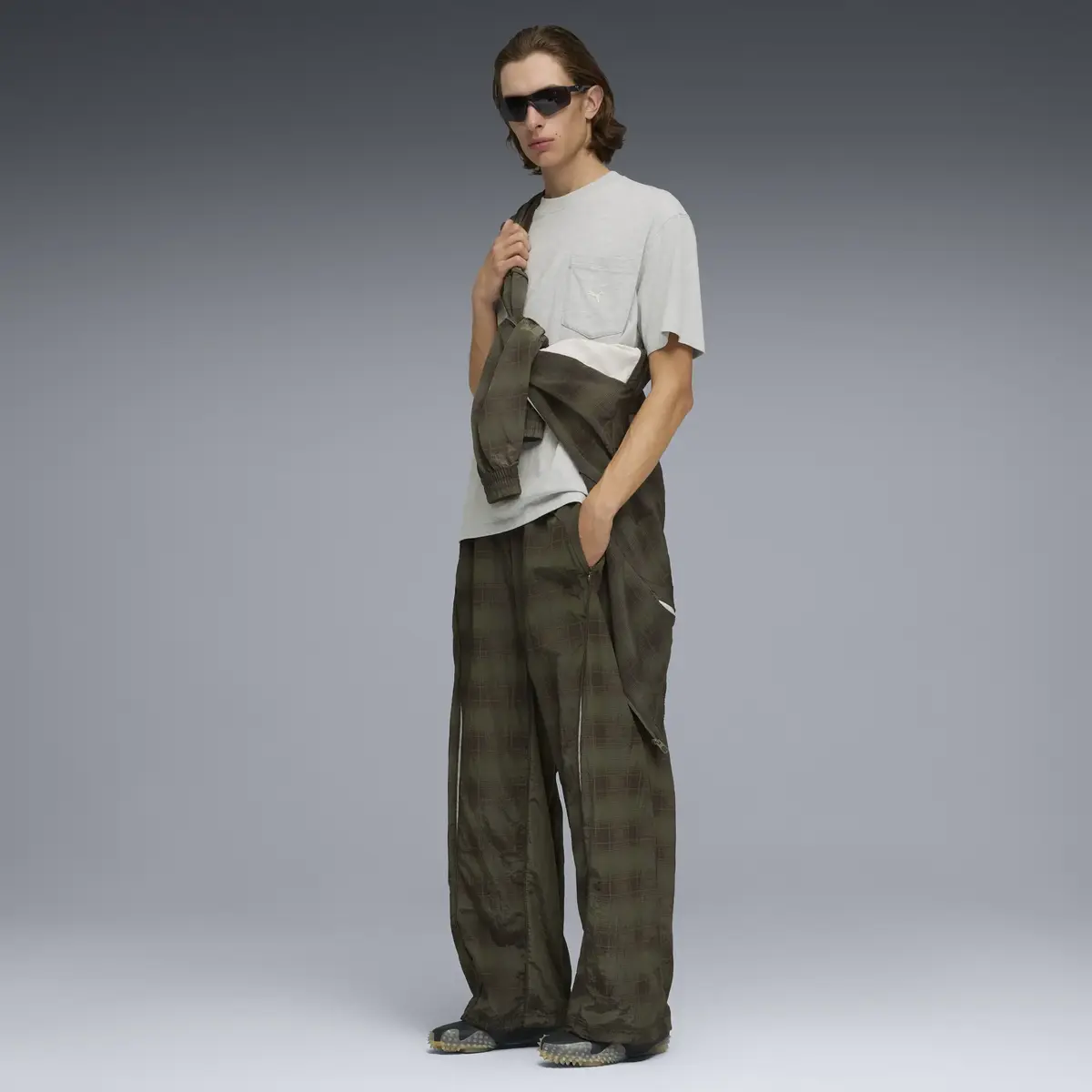 Puma SELECT Essentials Pocket Tee Açık Gri Erkek T-Shirt