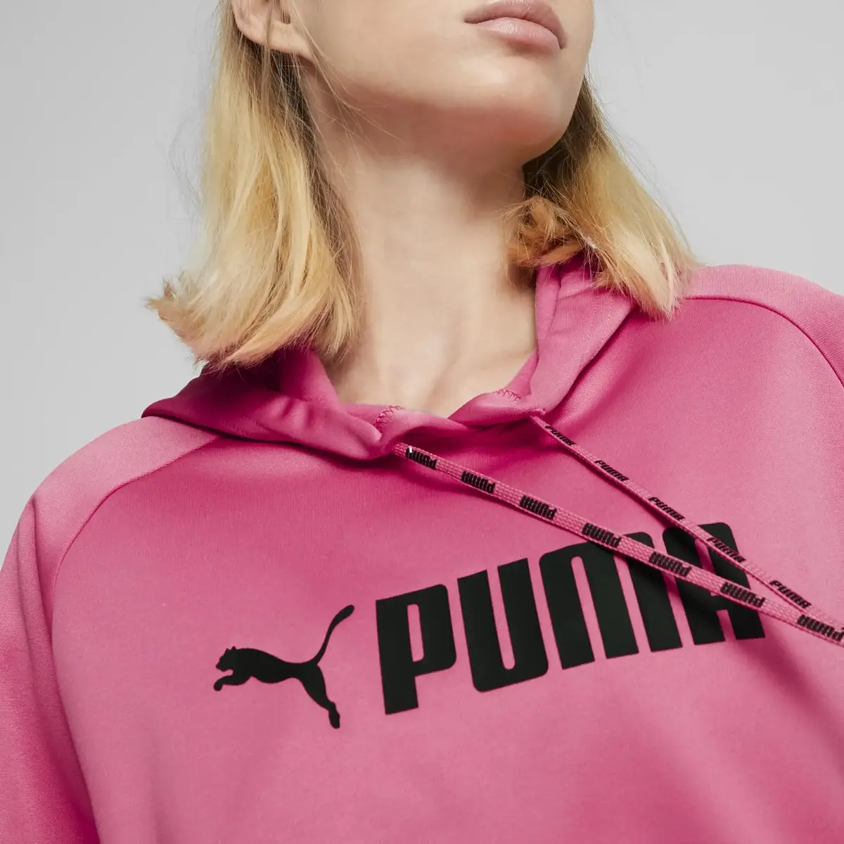 Puma Fit Pwr Flc Po Hoodie Pembe Kadın Koşu Ve Yürüyüş Hoodie