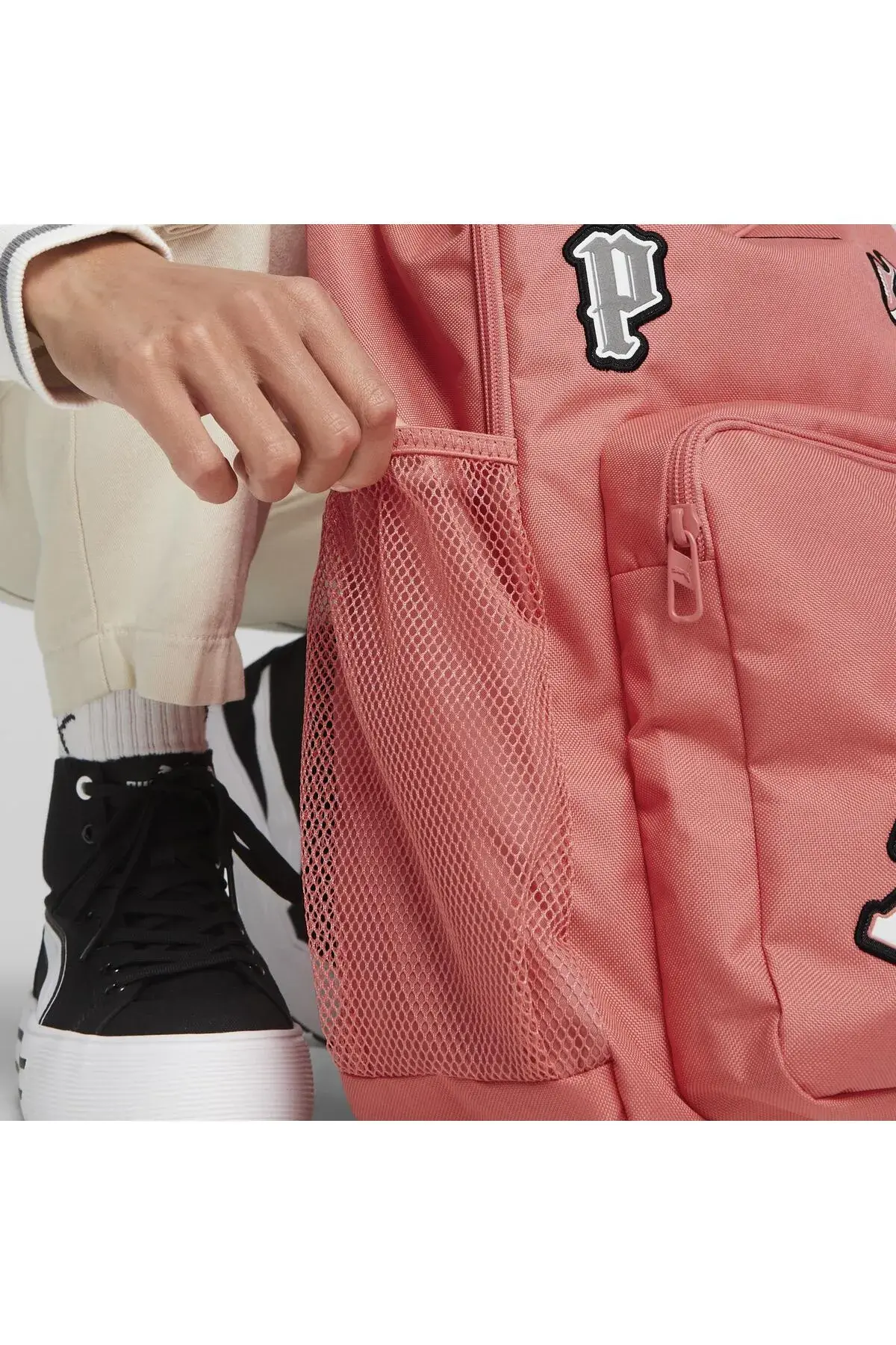 Puma Patch Backpack Pembe Unisex Sırt Çantası