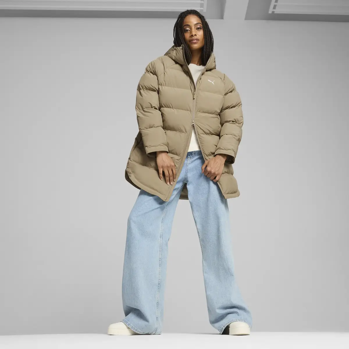 Puma Mono Parka Bej Kadın Şişme Mont