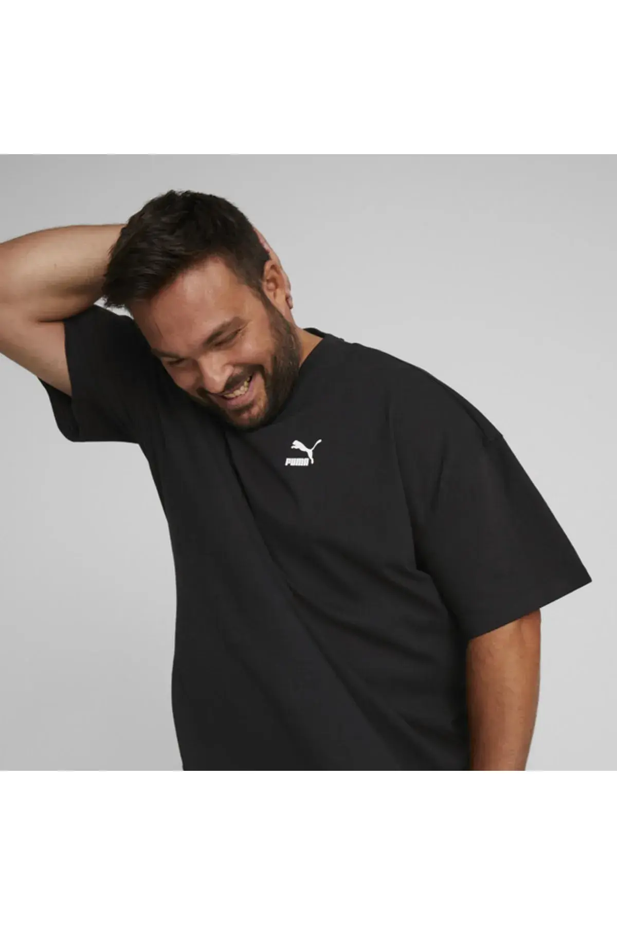 Puma Classics Oversized Tee Siyah Erkek T-Shirt