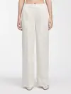 Calvin Klein LINEN BLEND WIDE LEG, ADA Beyaz Kadın Pantolon