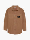 Calvin Klein DENIM CANVAS SHIRT Erkek Kahverengi Gömlek