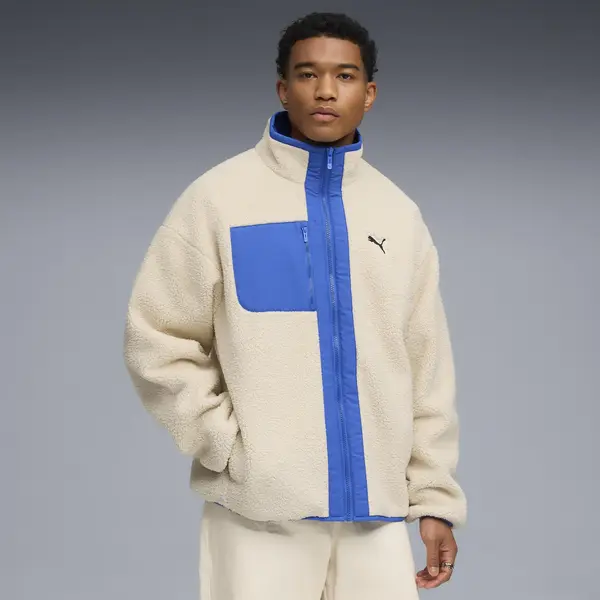 Puma Reversible Sherpa Jacket Krem Erkek Mont