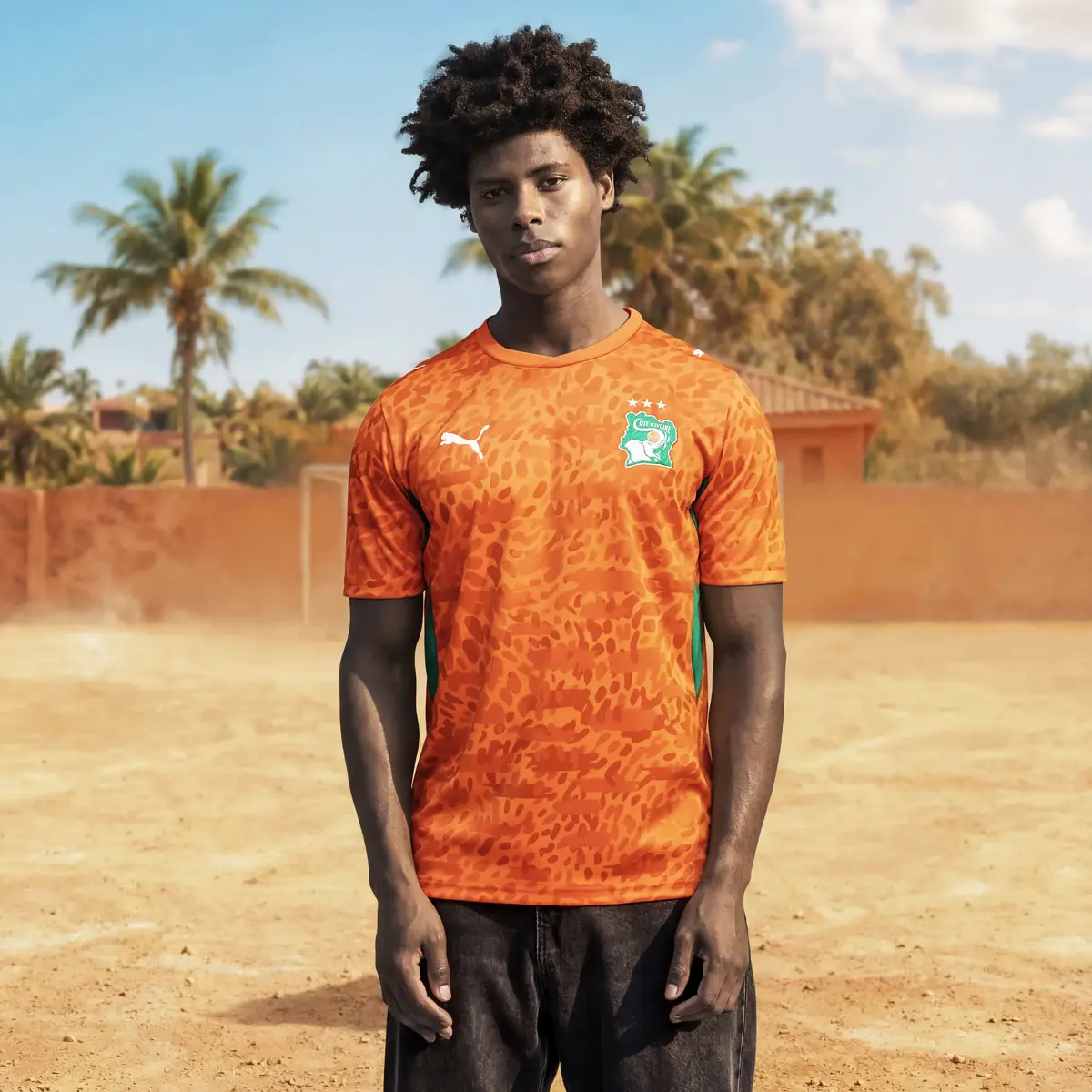 Puma FIF Home Jersey Replica Turuncu Erkek Forma