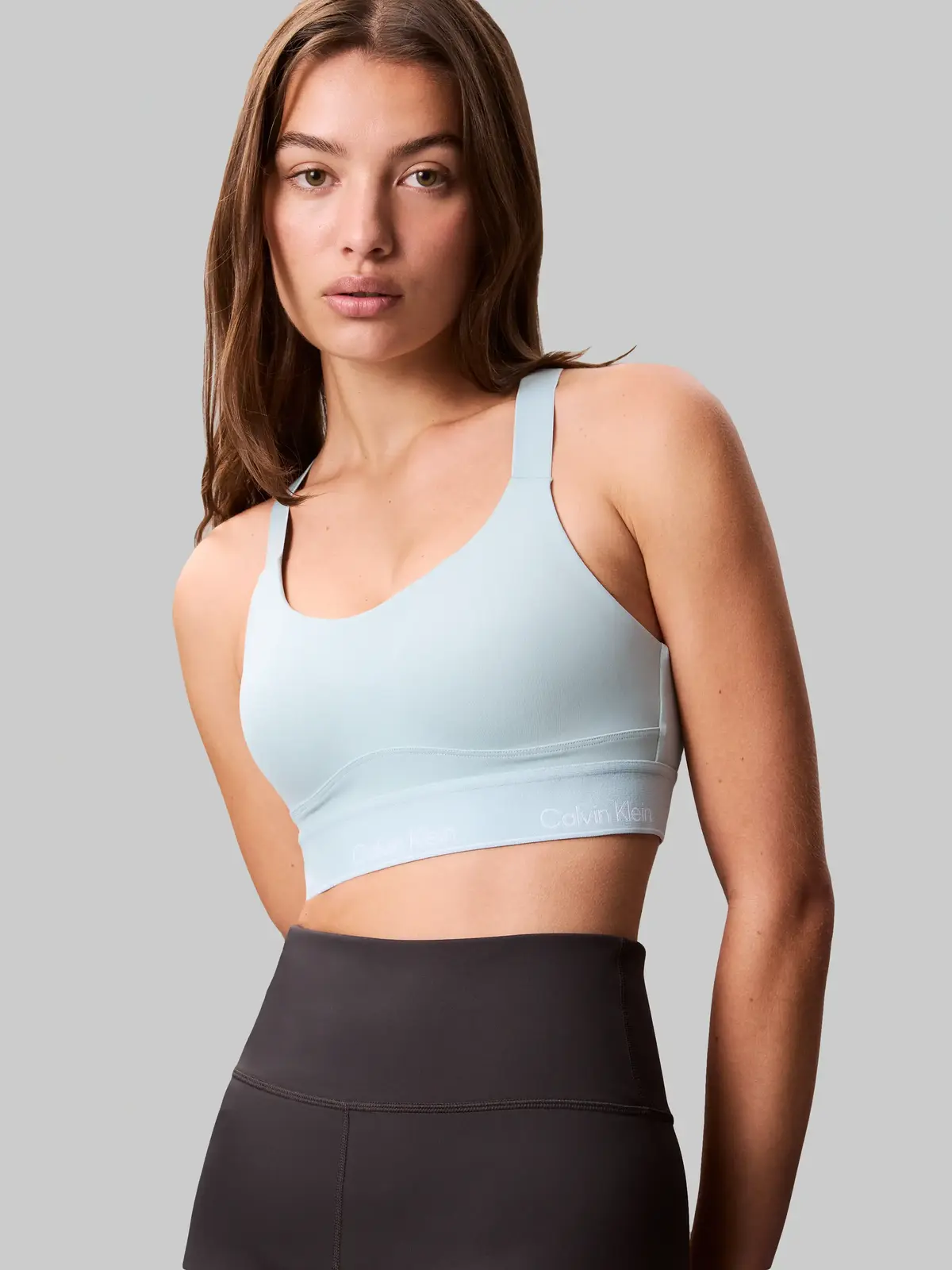 Calvin Klein WO - SPORTS BRA HIGH Mavi Bralet