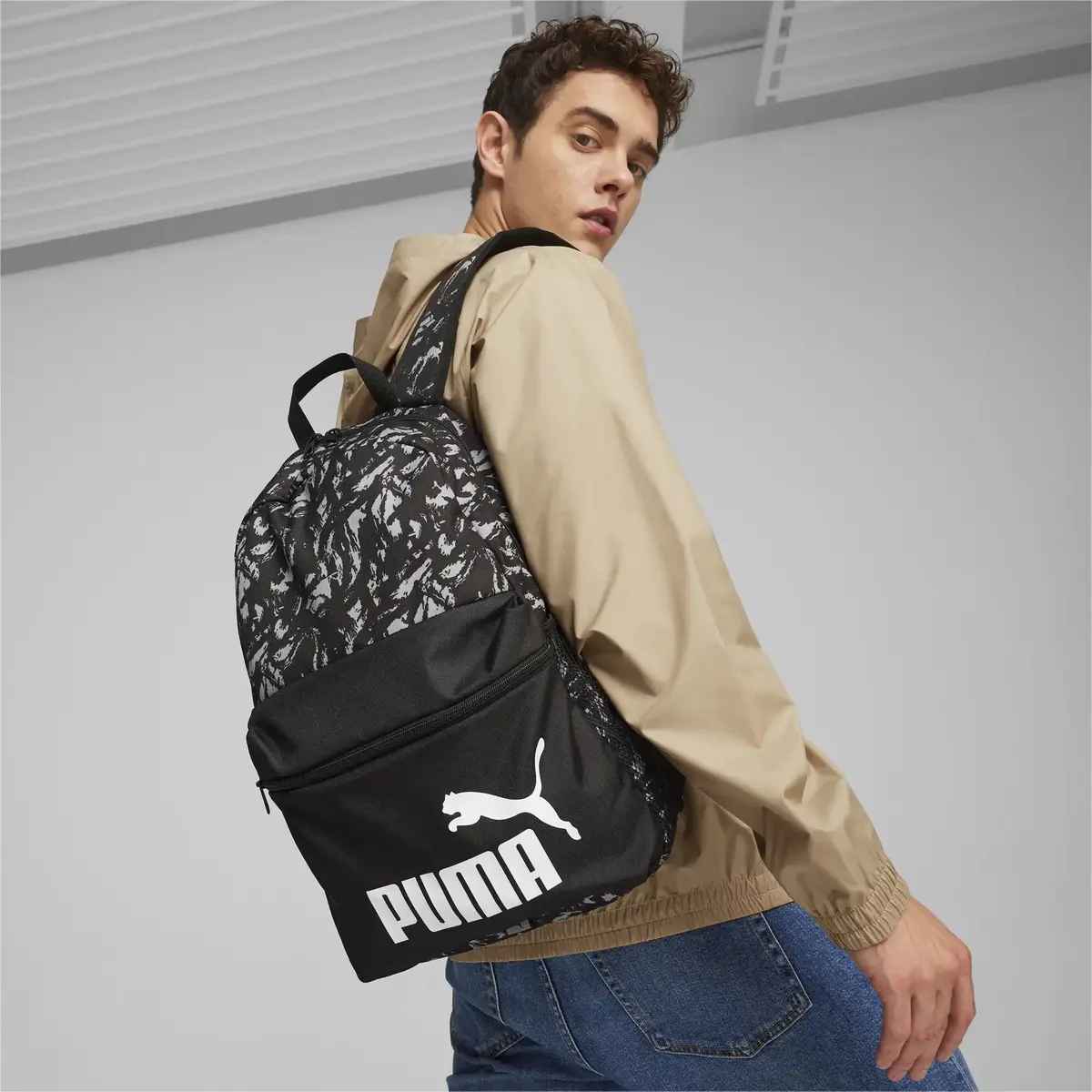 Puma Phase AOP Backpack Siyah Unisex Sırt Çantası
