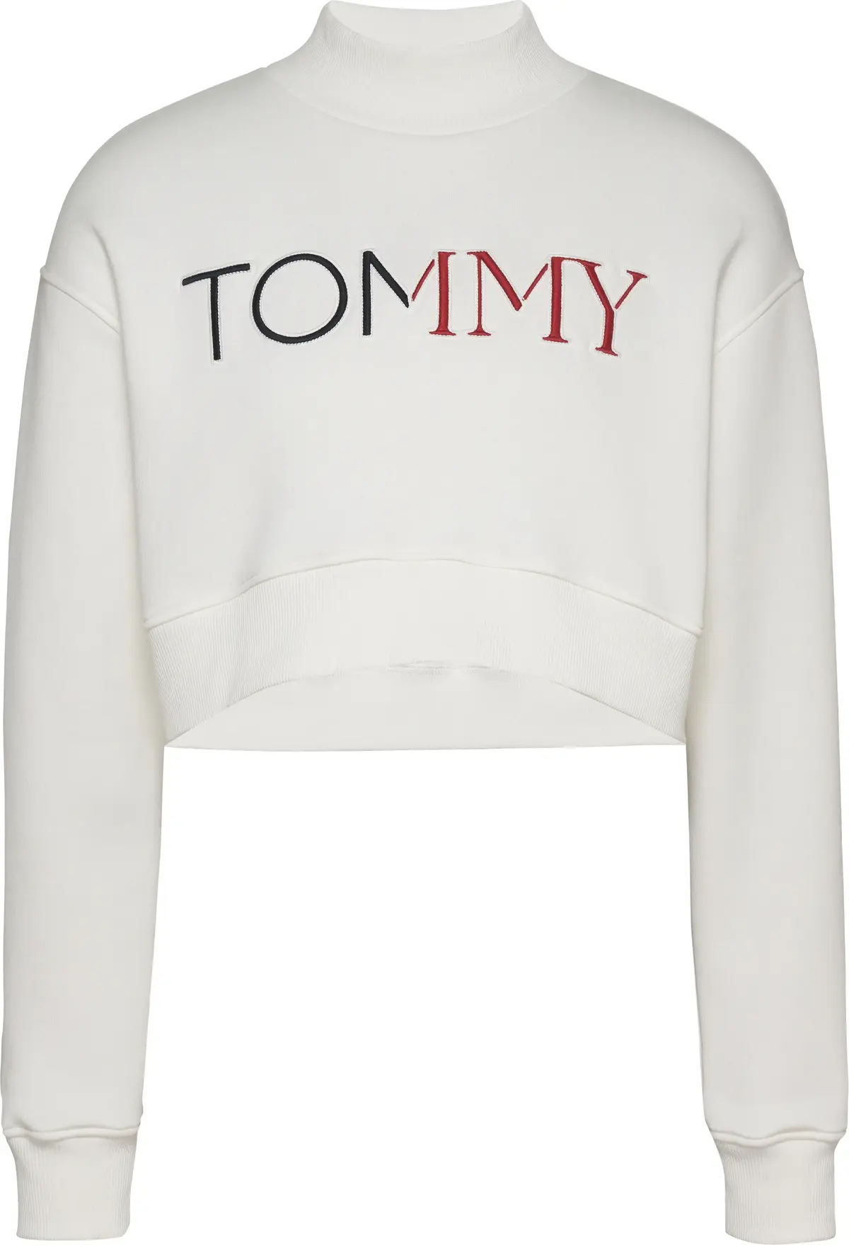Tommy Hilfiger TJW CROP RWB TOMMY H, YAD Krem Kadın Sweatshirt