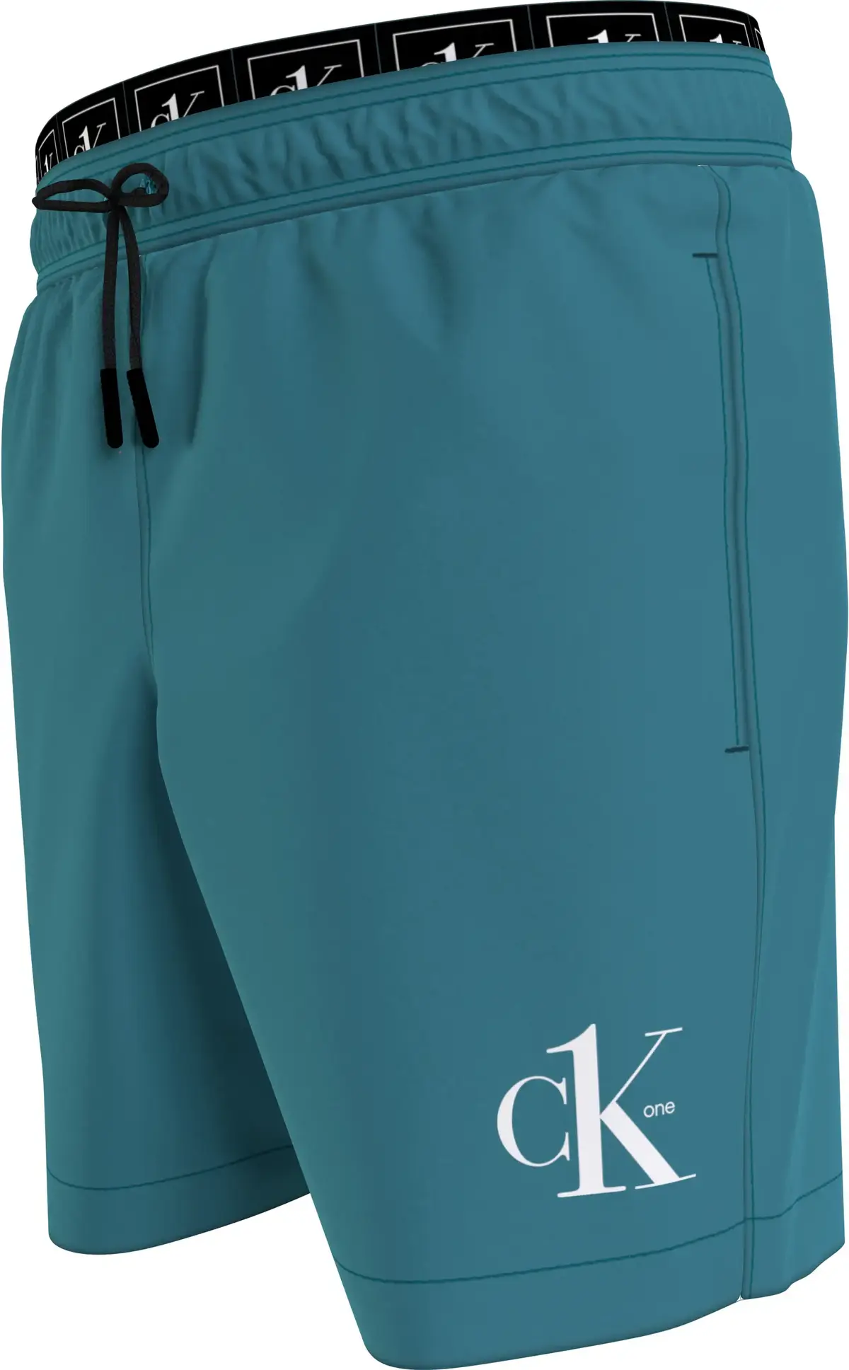 Calvin Klein MEDIUM DOUBLE WAISTB Erkek Yeşil Deniz Şortu