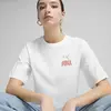 PUMA WARDROBE ESS Graphic Tee Beyaz Kadın T-Shirt