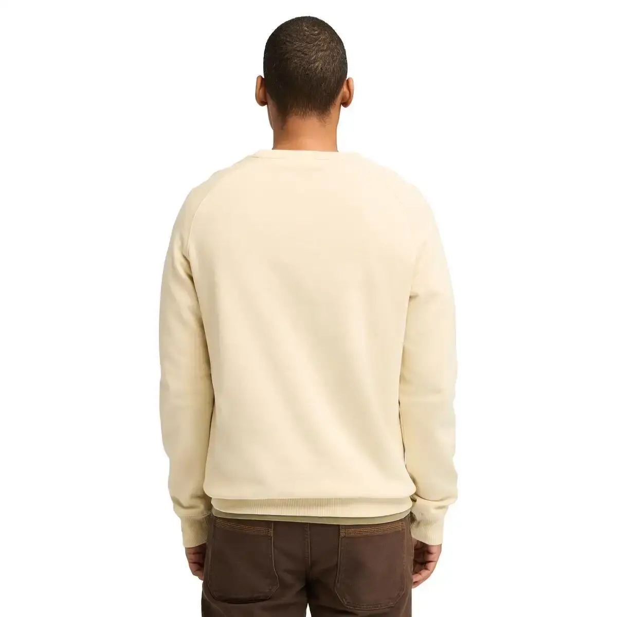 Timberland EXETER RIVER Brushed Back Crew Sweatshir Bej Erkek Sweatshirt & Hoodie