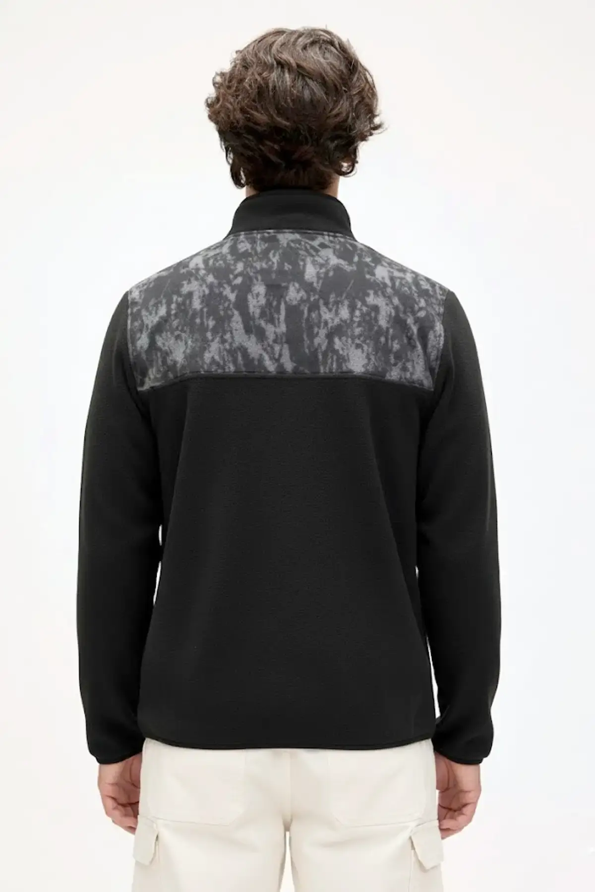 BAD BEAR TOO MUCH HALF ZIP Erkek Siyah Fermuarlı Sweatshirt