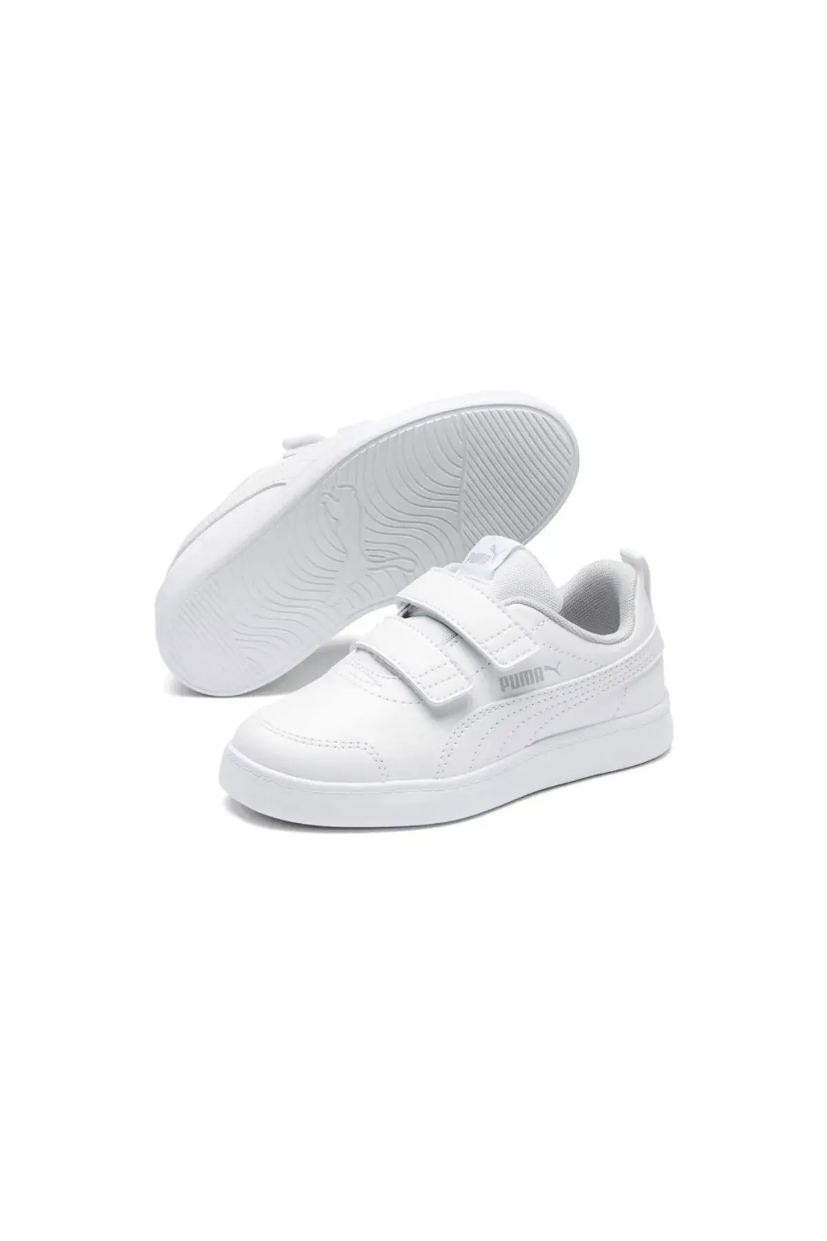 Puma Courtflex V2 V Ps Beyaz Çocuk Çocuk Günlük Spor Ayakkabı