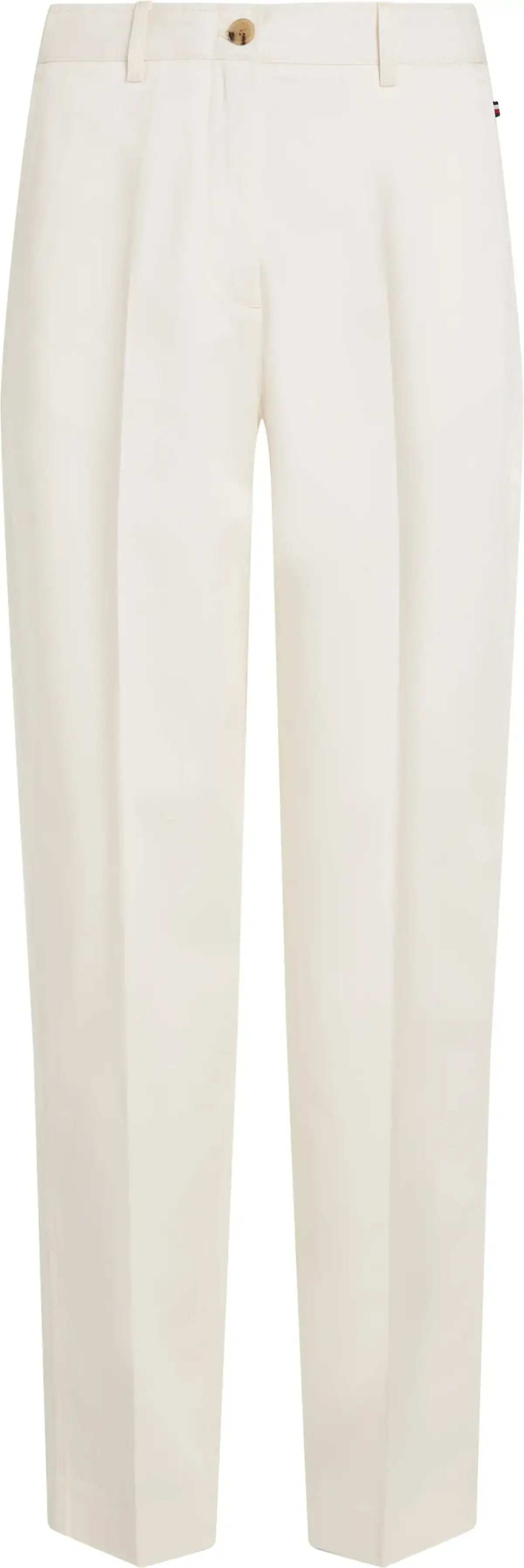 Tommy Hilfiger COTTON BARREL RELAXE, Z00 Krem Kadın Pantolon