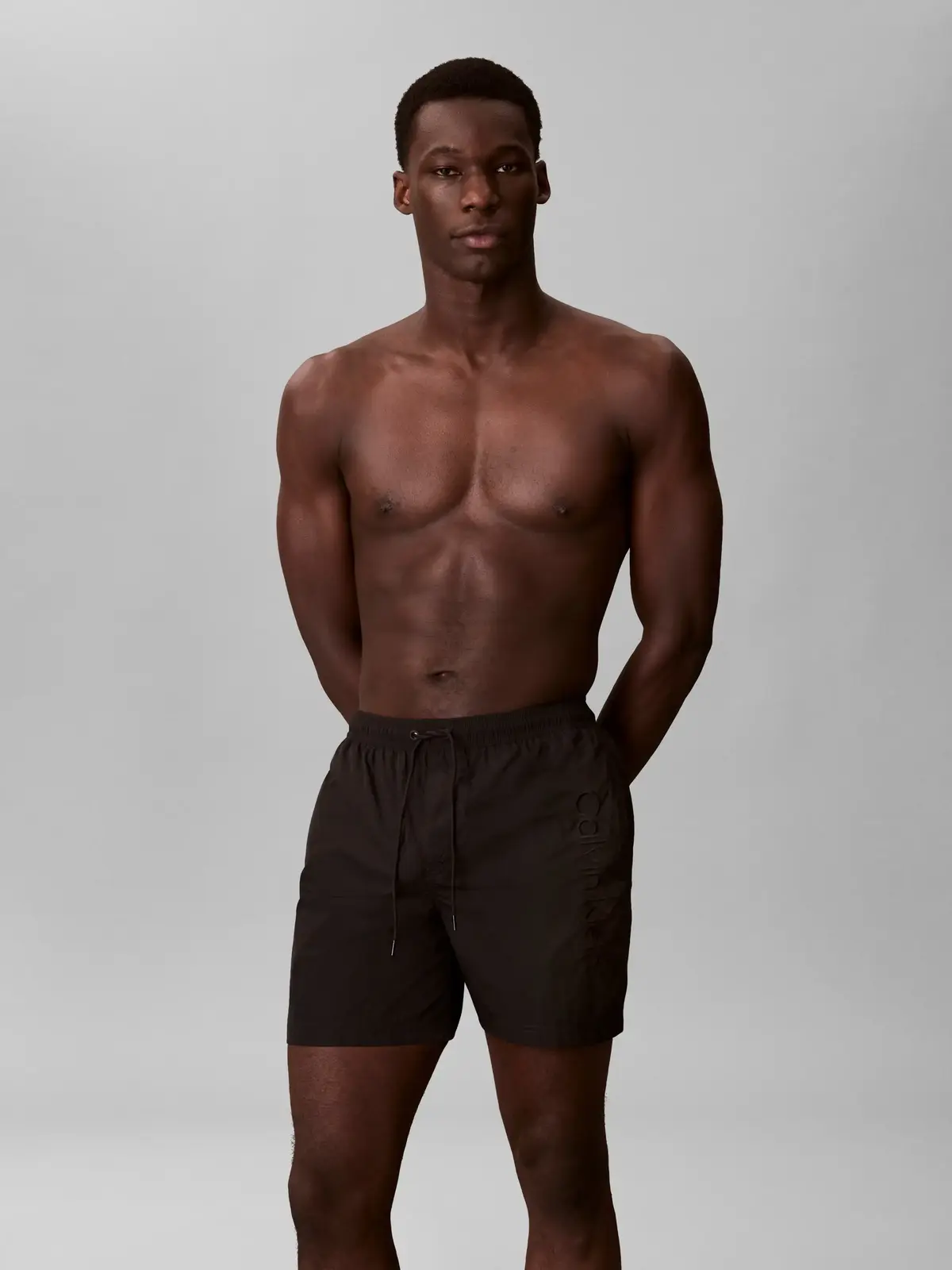 Calvin Klein MEDIUM DRAWSTRING Siyah Erkek Orta Boy Deniz Şortu