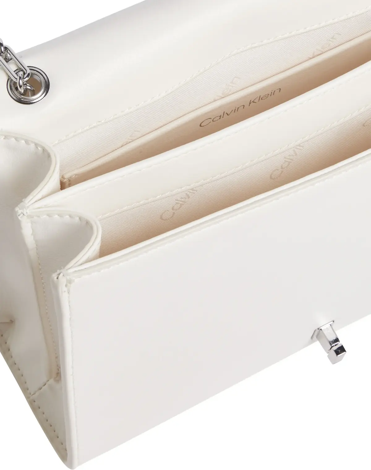 Calvin Klein CK MEDIUM CONV CHAIN, YAO Krem Kadın Çanta
