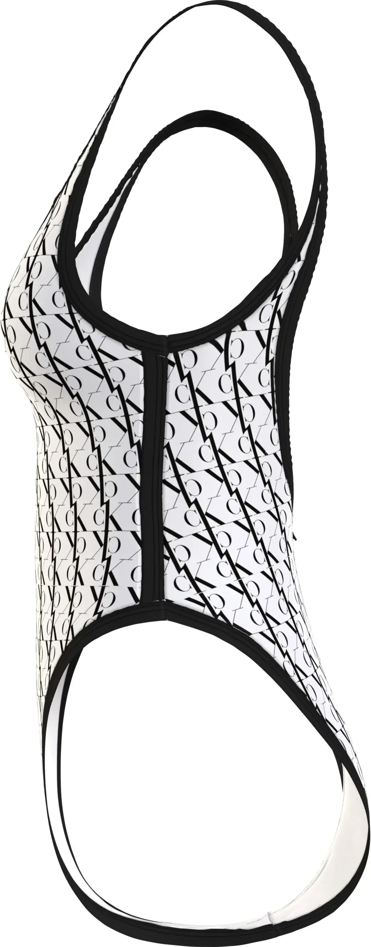 Calvin Klein SCOOP BACK ONE PIECE Kadın Beyaz Mayo