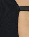 Calvin Klein REVEAL RIB JERSEY CA Kadın Siyah T-Shirt