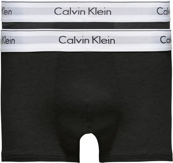 Calvin Klein 2P TRUNK Erkek Siyah Boxer Set
