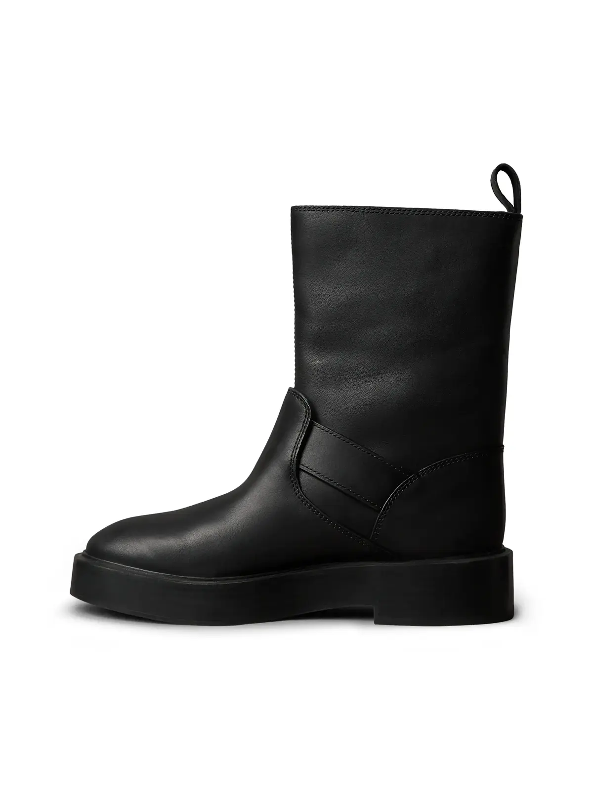 Calvin Klein CONCAVE WELT BIKER Siyah Kadın Bot