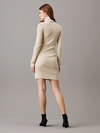 Calvin Klein WOVEN LABEL TIGHT SW, PD7 Bej Kadın Elbise