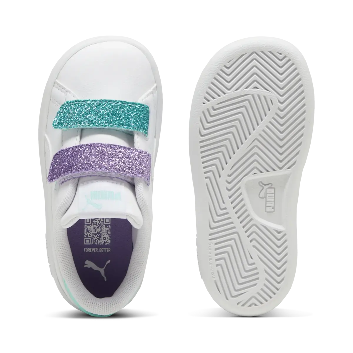 Puma PumaSmsh3.0L GlttrVlcr V Inf Beyaz Bebek Spor Ayakkabı