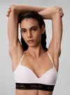 Calvin Klein LIGHTLY LINED BRALET Beyaz Sporcu Sütyeni Bralet