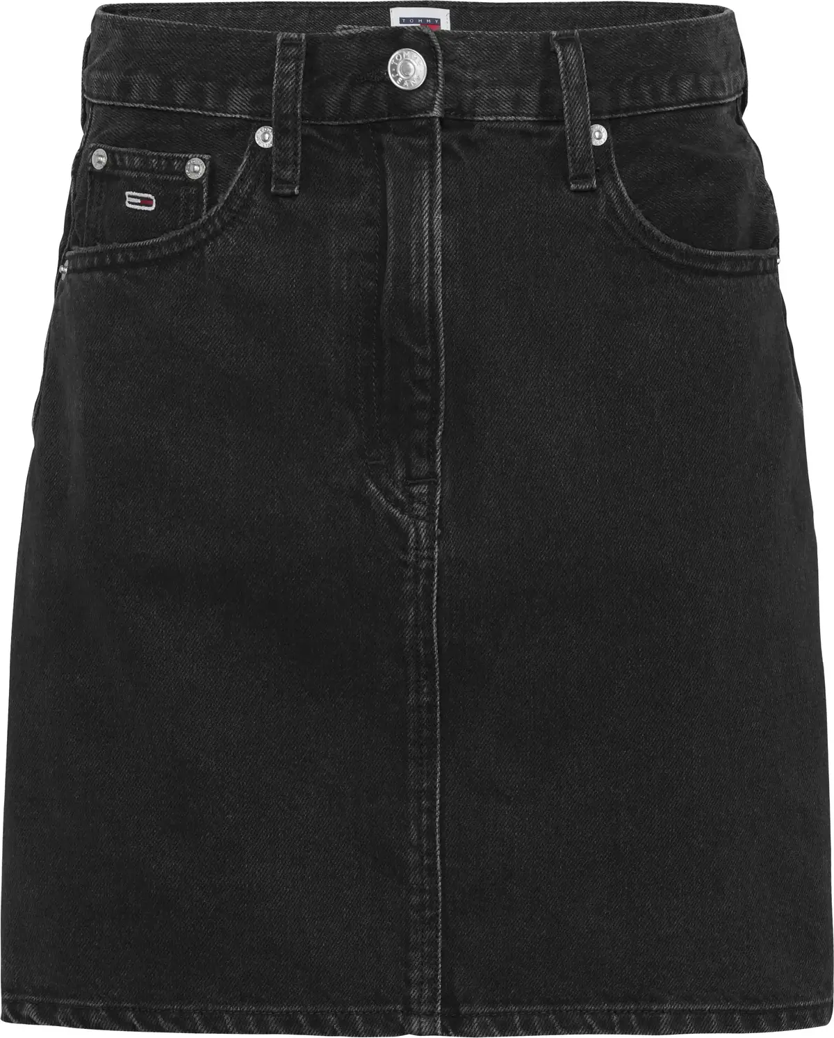 Tommy Hilfiger MOM SKIRT BI8080, 1BZ Siyah Kadın Elbise-Etek