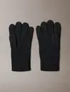 Calvin Klein PATCH WOOL KNITTED GLOVES Siyah Erkek Eldiven