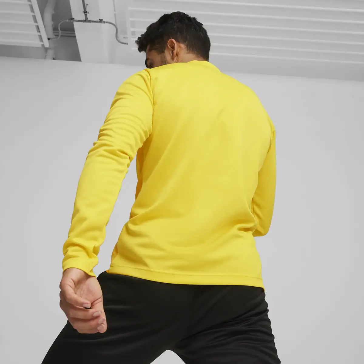 Puma teamGOAL Training 1/4 Zip To Sarı Erkek Fermuarlı Antrenman Üstü