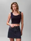 Calvin Klein SL WOVEN LABEL CABLE Lacivert Kolsuz Bluz