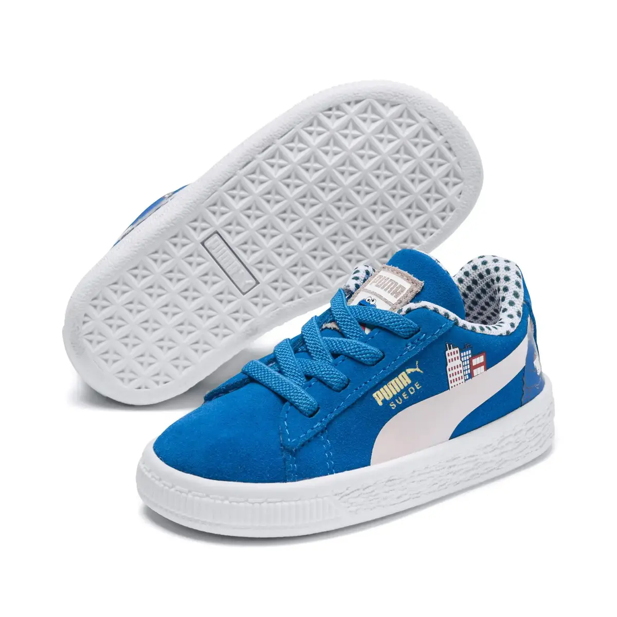Puma Sesame Str 50 Suede Inf Indigo Bunting-V Mavi Çocuk Günlük Spor Ayakkabı