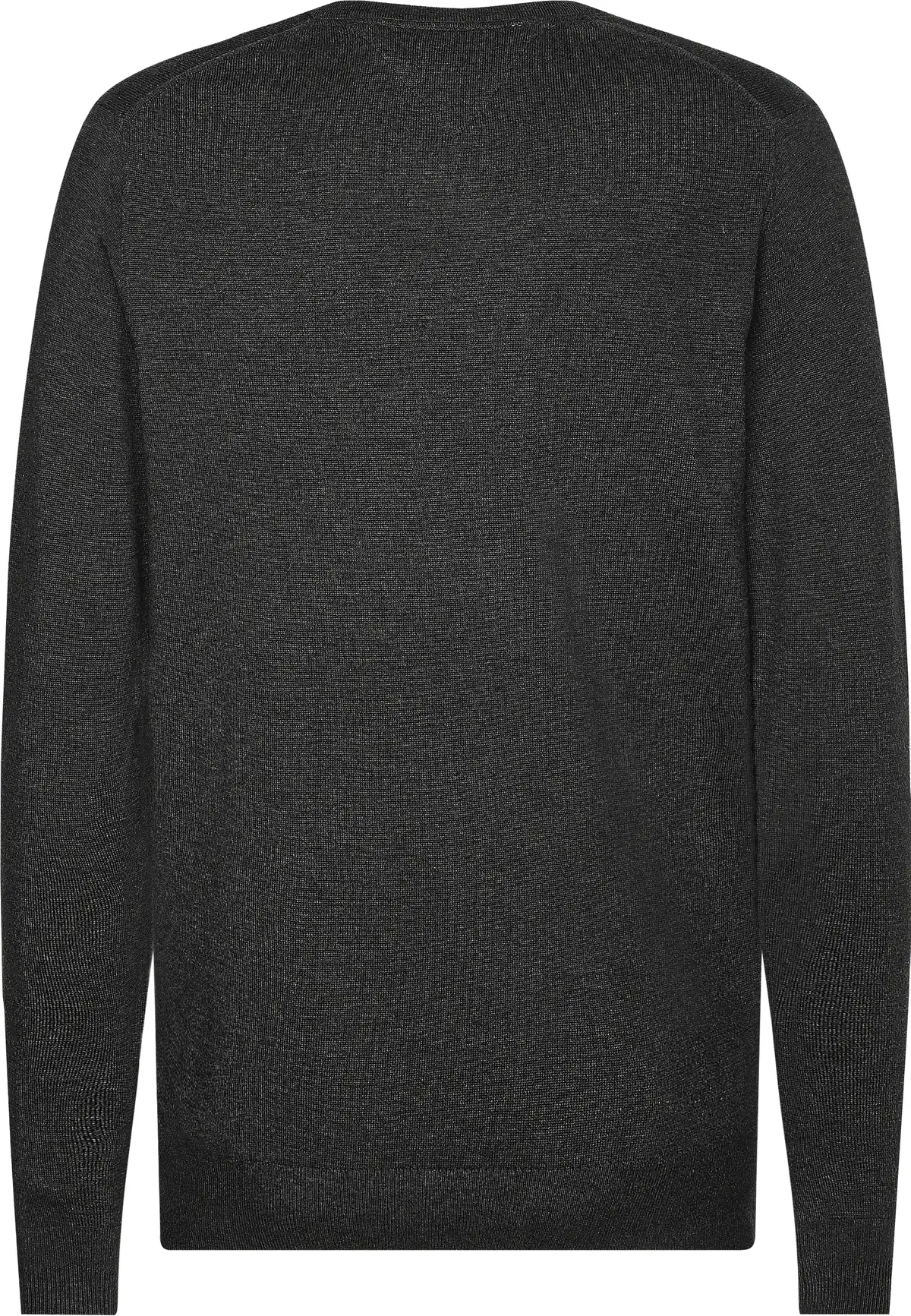 Tommy Hilfiger CORE COTTON-SILK VNE Erkek Antrasit Kazak