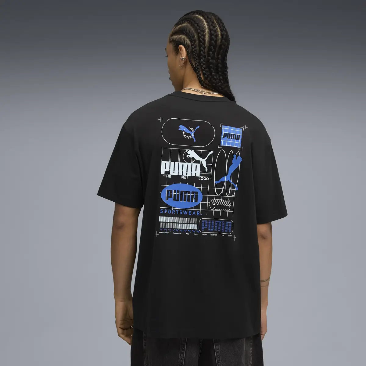 Puma GRAPHIC Tee Siyah Erkek T-Shirt & Polo