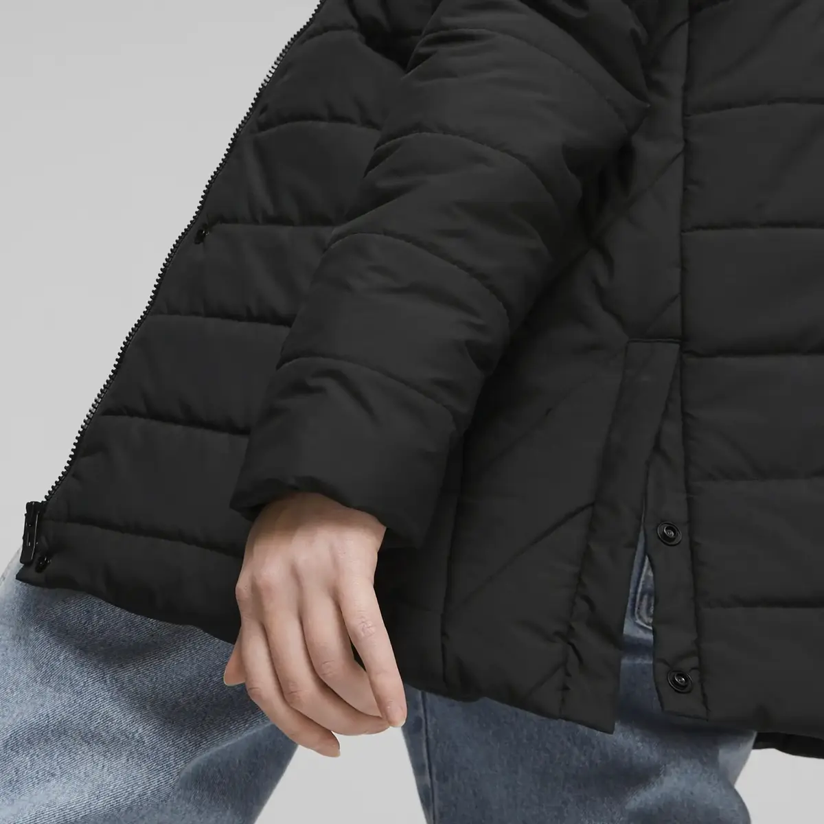Puma ESS+ Padded Jacket Siyah Kadın Şişme Mont