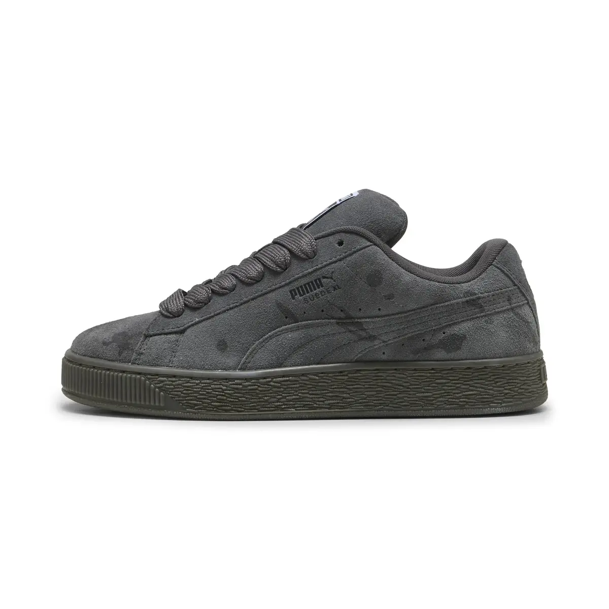 Puma Suede XL Splatters Gri Kadın Günlük Spor Ayakkabı
