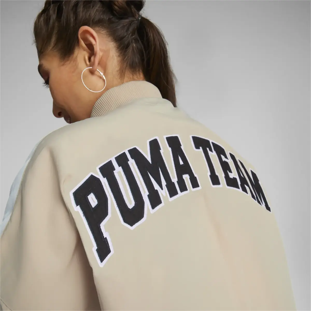 Puma Team Bomber Jacket Bej Kadın Ceket