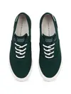 Tommy Hilfiger TH HI VULC LOW OXFOR Yeşil Erkek Spor Ayakkabı & Sneaker