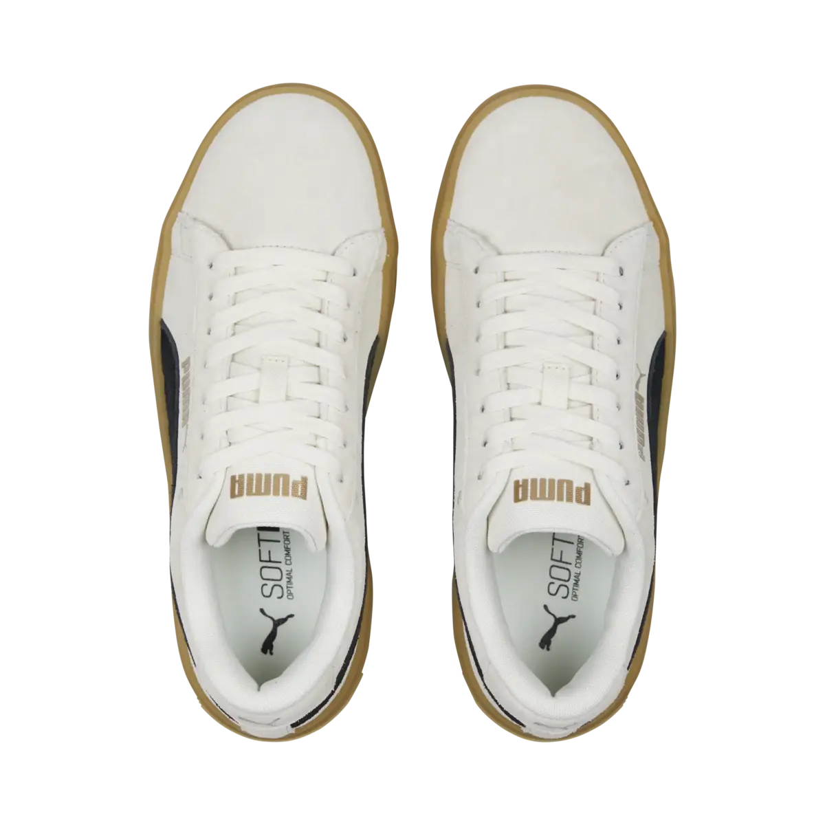 Puma Smash Platform v3 SD Krem Kadın Spor Ayakkabı & Sneaker