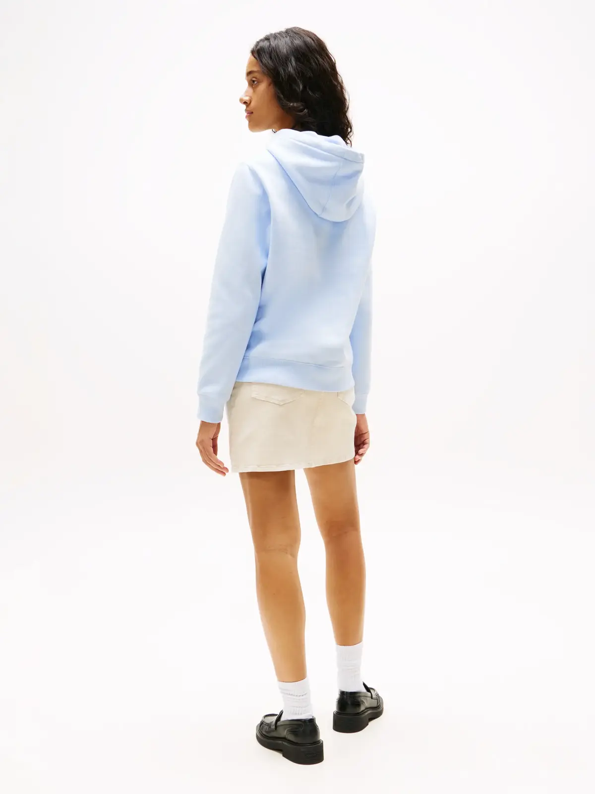 Tommy Hilfiger TJW REG S FLAG HOODI Kadın Mavi Sweatshirt