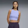 Puma WARDROBE ESS Ribbed Crop Top Mor Kadın Crop Üst