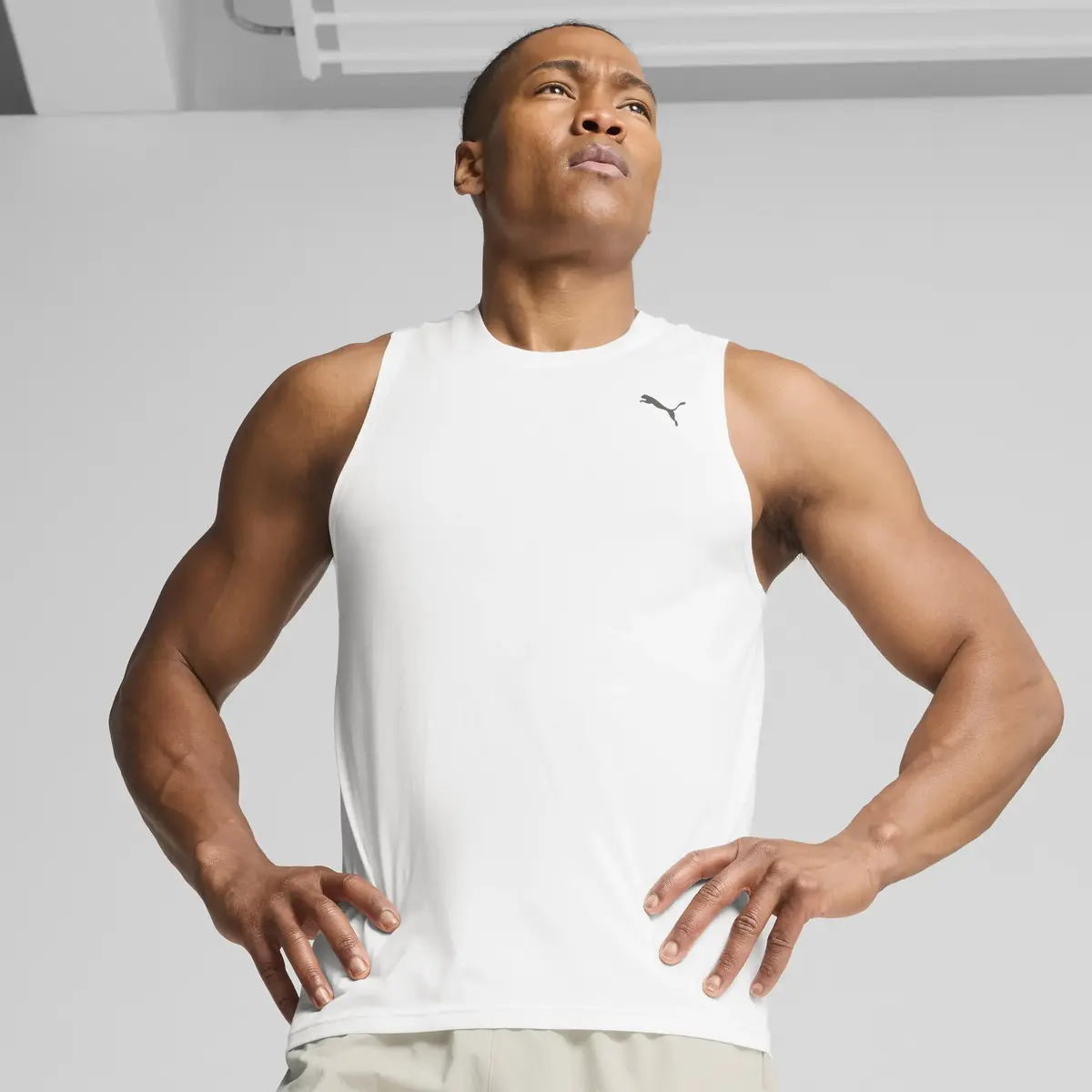 Puma TAD TECH Triblend Sleevless Beyaz Erkek Şort