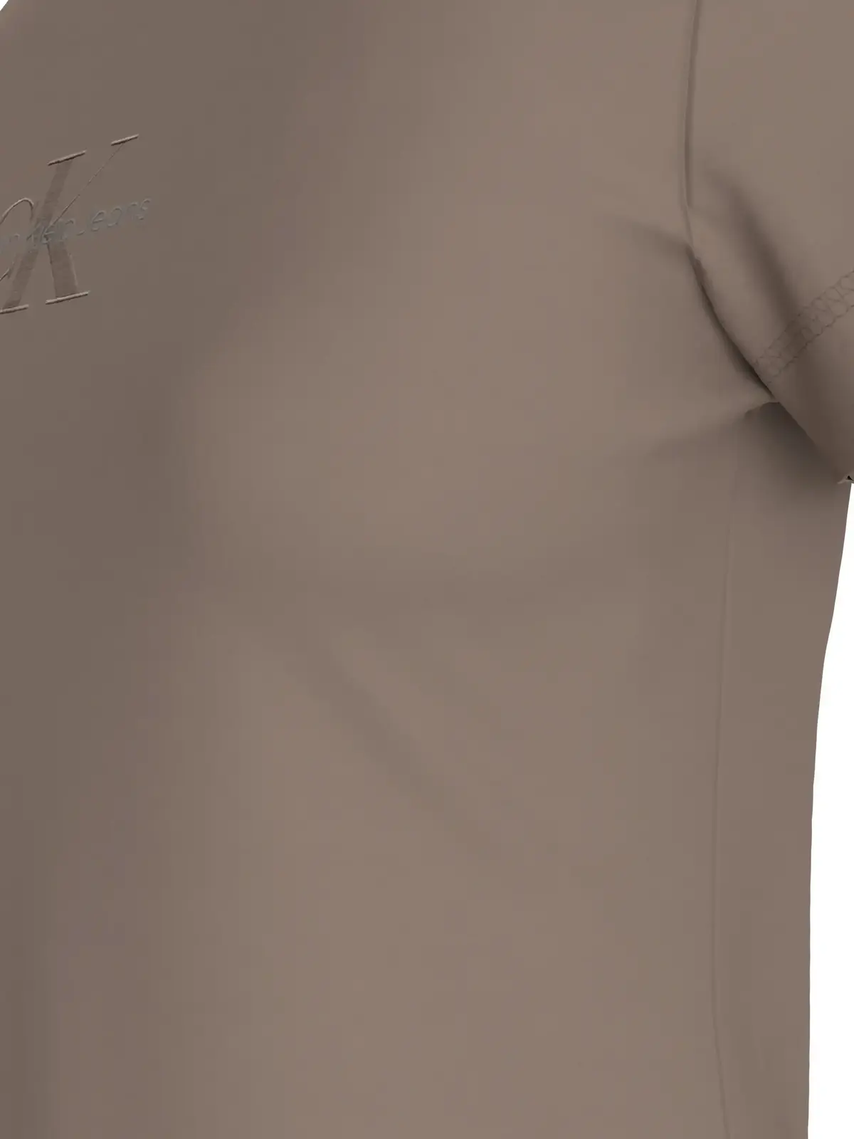 Calvin Klein MONOLOGO SLIM TEE, PFW Kahverengi Kadın T-Shirt & Polo