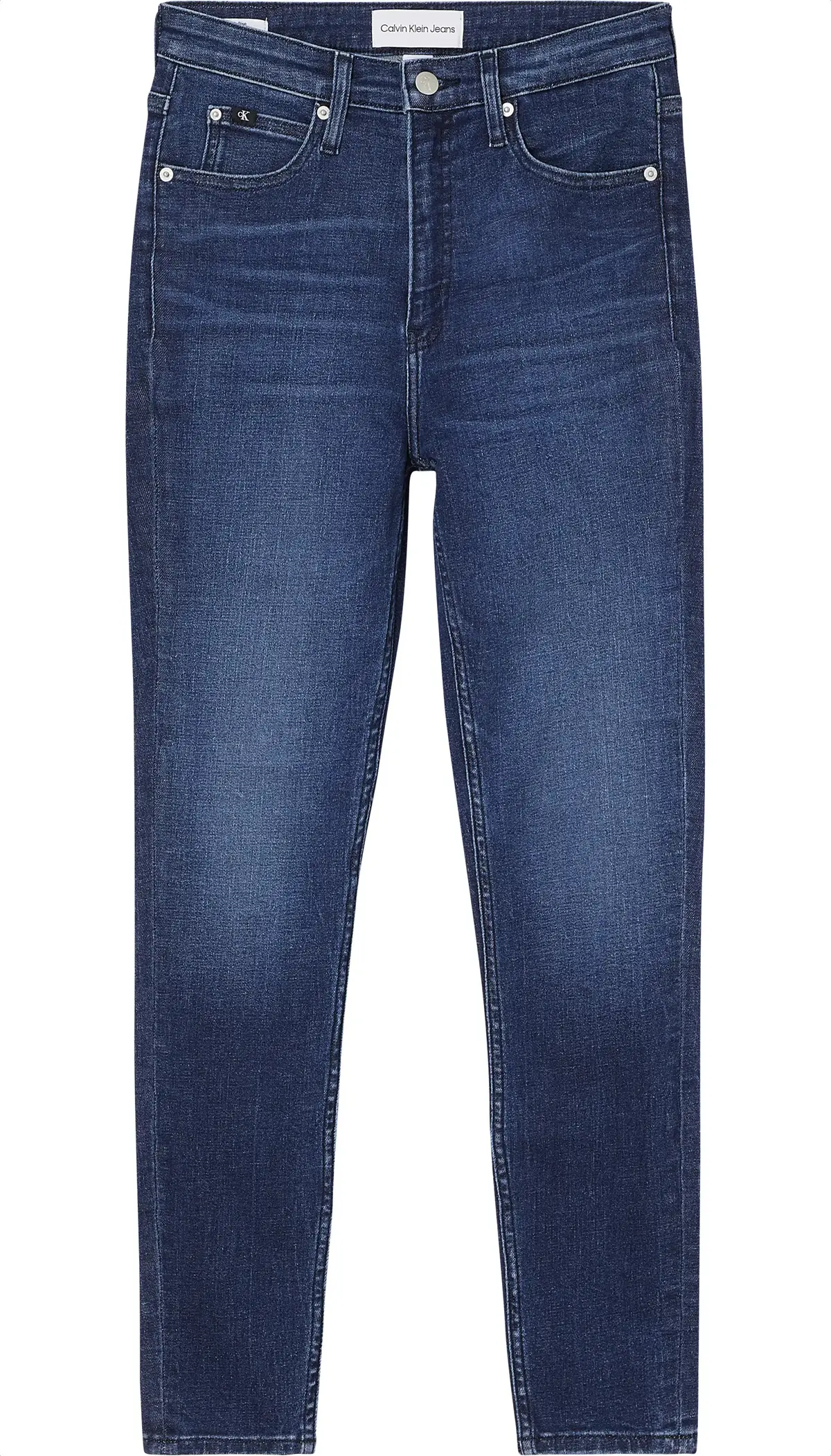 Calvin Klein HIGH RISE SUPER SKIN Kadın Mavi Kot Pantolon
