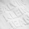 Calvin Klein TONAL DEBOSSED T-SHI Erkek Beyaz T-Shirt