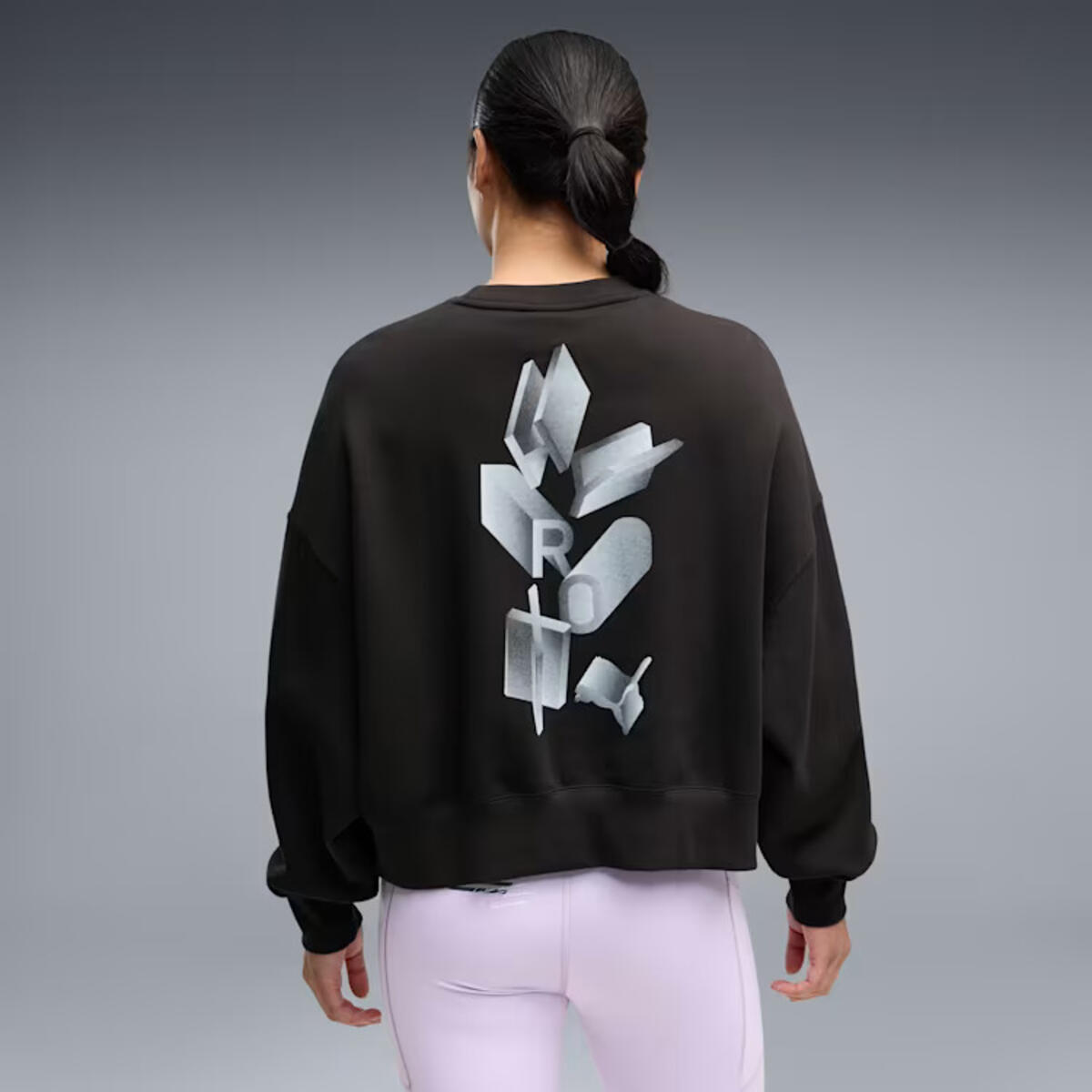 Puma W PUMA X HYROX HEAVYWEIGHT C Siyah Kadın Sweatshirt