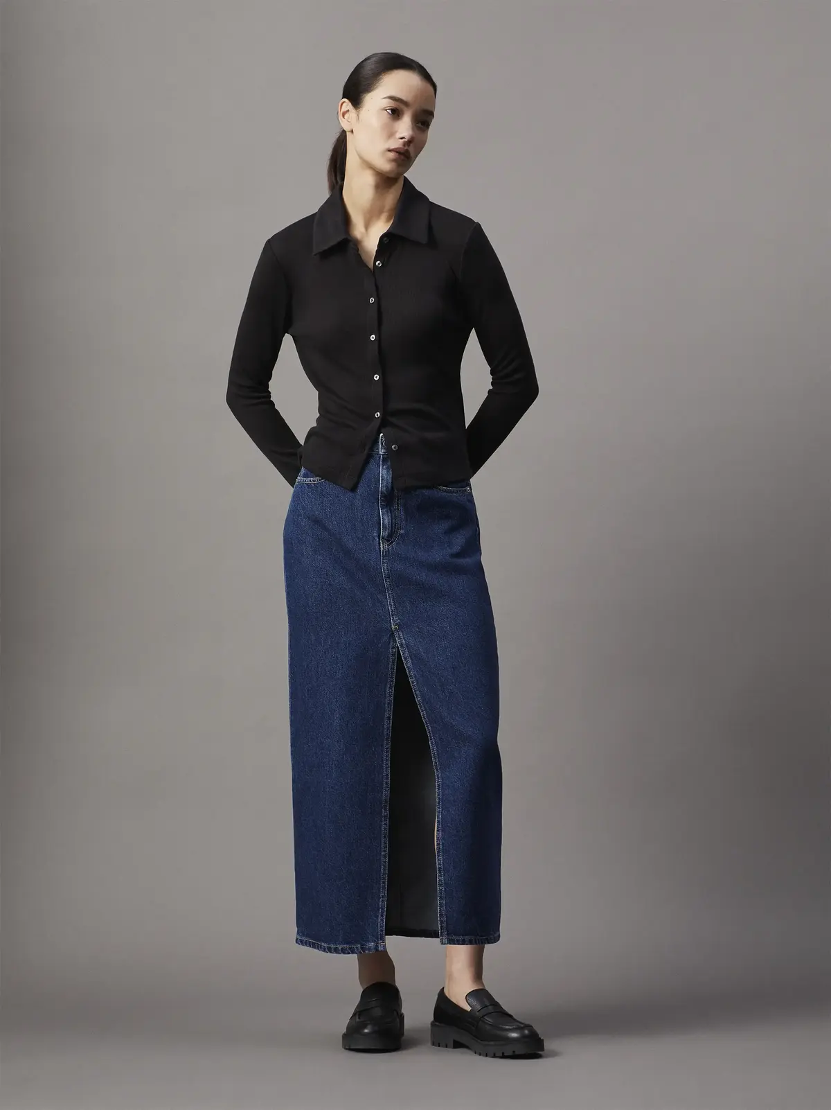 Calvin Klein Siyah Kadın Etek